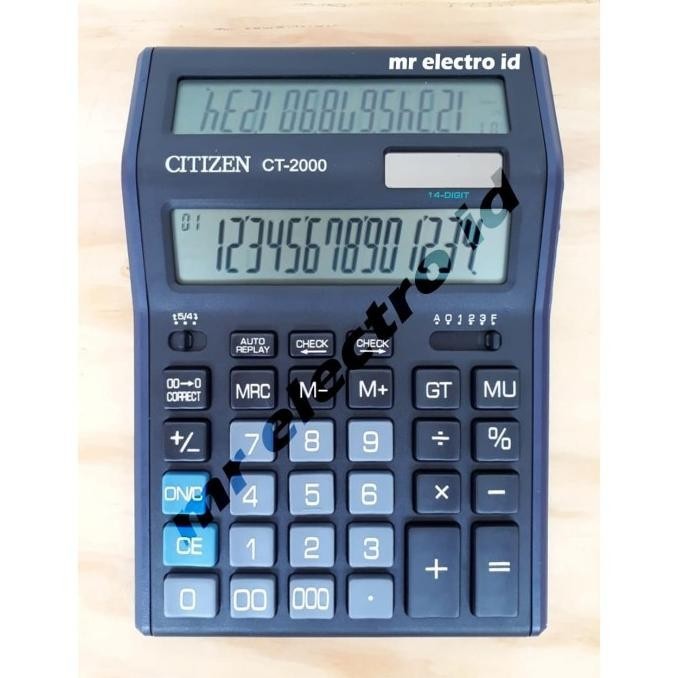 

Big Sale KALKULATOR CITIZEN CT 2000 - 14 DIGIT - KALKULATOR 2 LAYAR