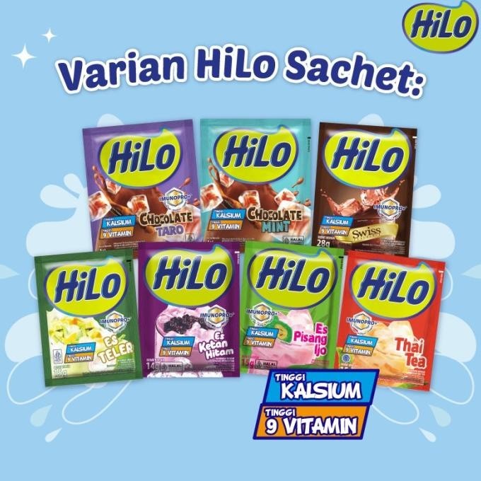 

Best - Twin Pack - HiLo Choco Malt Hi Calcium 10 Sch Susu Malt Cokelat