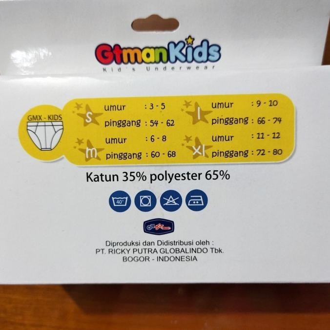 New - CELANA DALAM ANAK GT MAN KIDS / CD GT MAN KIDS GMX KIDS / CD GT KIDS - M