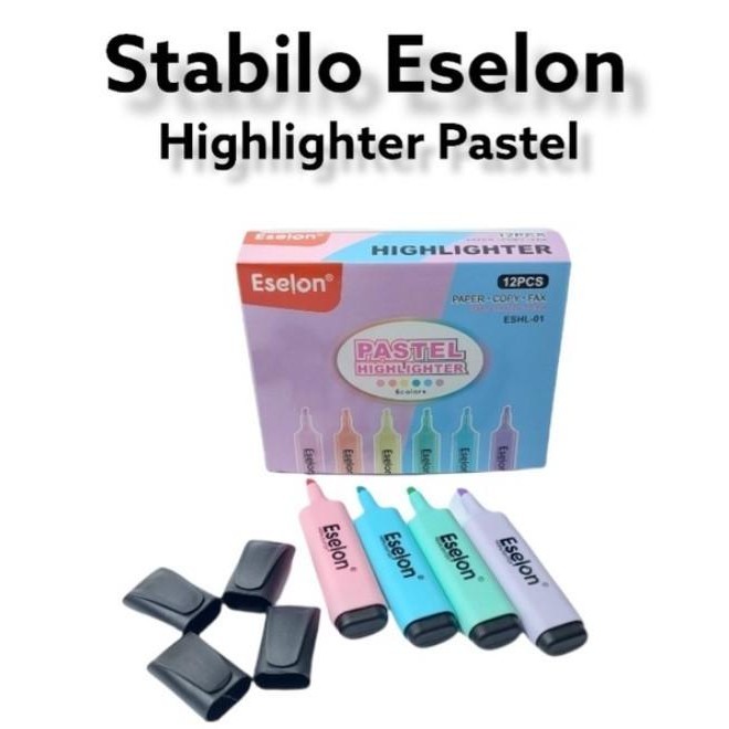

Baru - (12pc) HIGHLIGHTER / STABIILO PASTEL / PENANDA WARNA WARNI