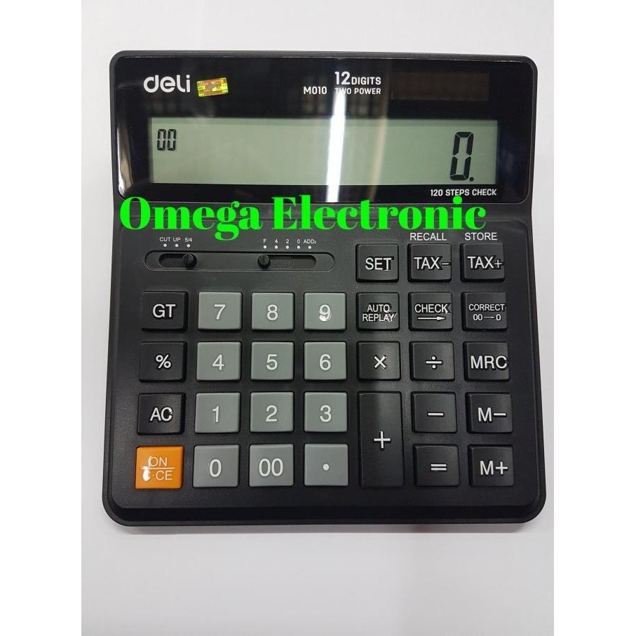 

Big Sale Deli M010 - Check & Correct Calculator Kalkulator Meja Office - Hitam ~