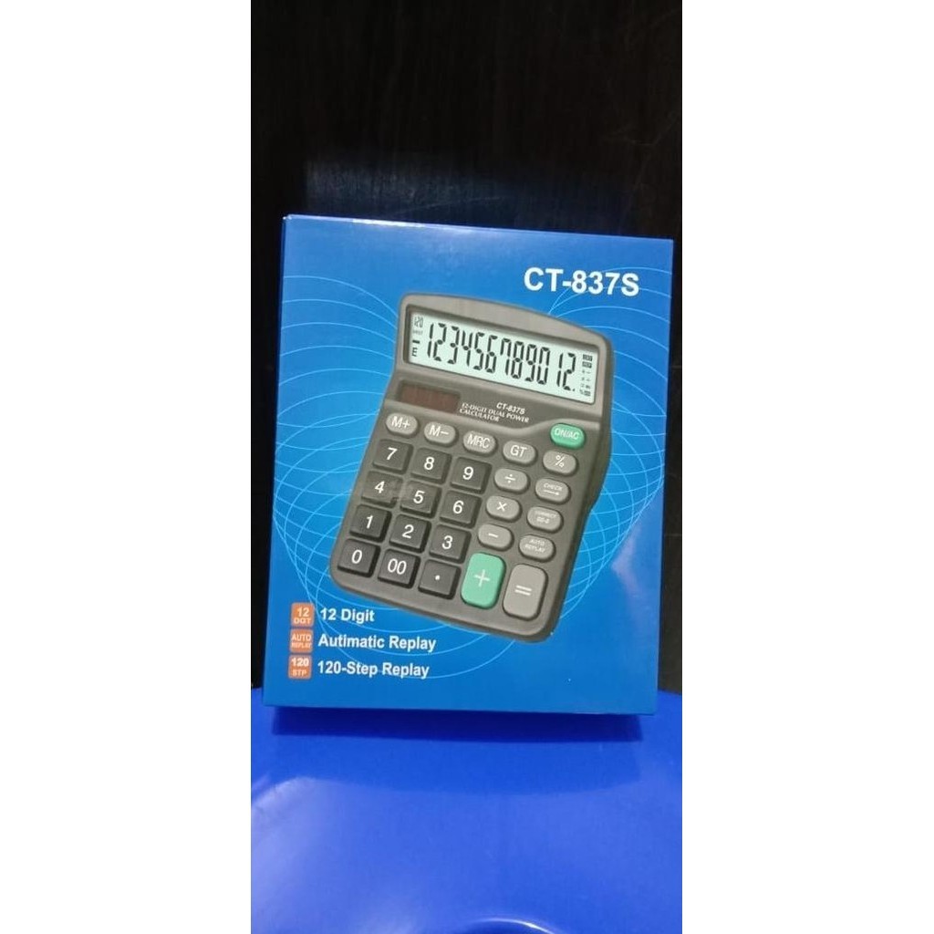 

Terbaru! Kalkulator 12 Digit / Calculator / Alat Hitung Citizen CT 837S