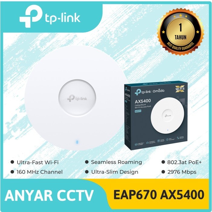 Tp-Link EAP650 AX3000 Ceiling Mount WiFi 6 Access Point