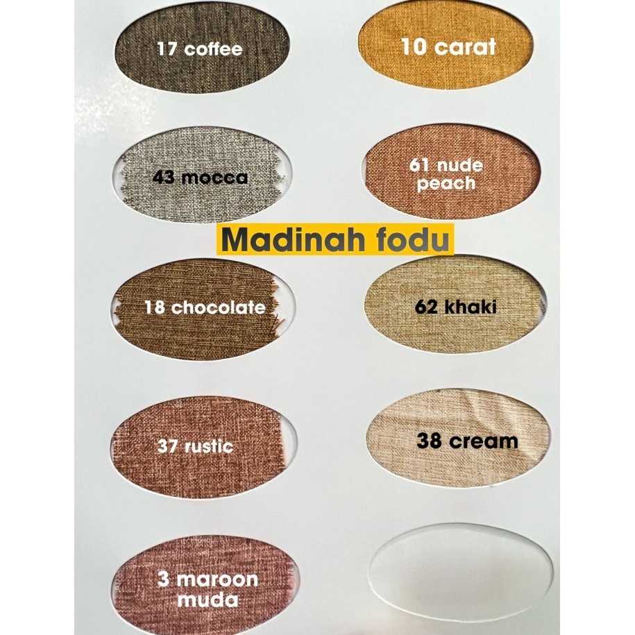 Naenggo Bahan Kain Katun Cotton Madinah Premium 1 Roll 40 Yard