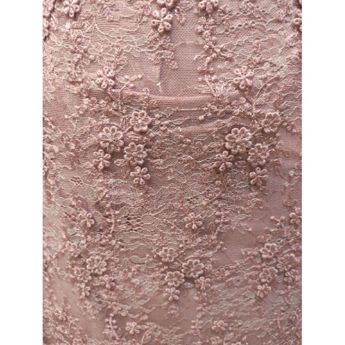 Naenggo Kain Tile Brokat Bunga Kecil 3D Timbul 4525A Pink Salem