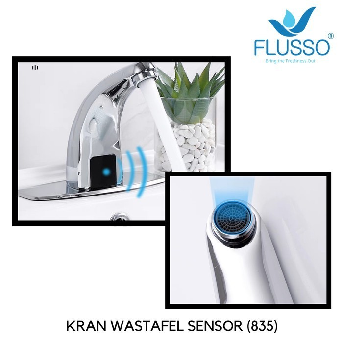 Kran Air Wastafel Sensor Otomatis Keran Sink Flusso Kwt Berkualitas