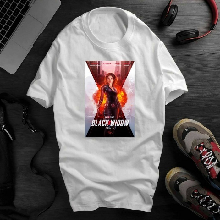 Baju Kaos Black Widow Poster Unisex