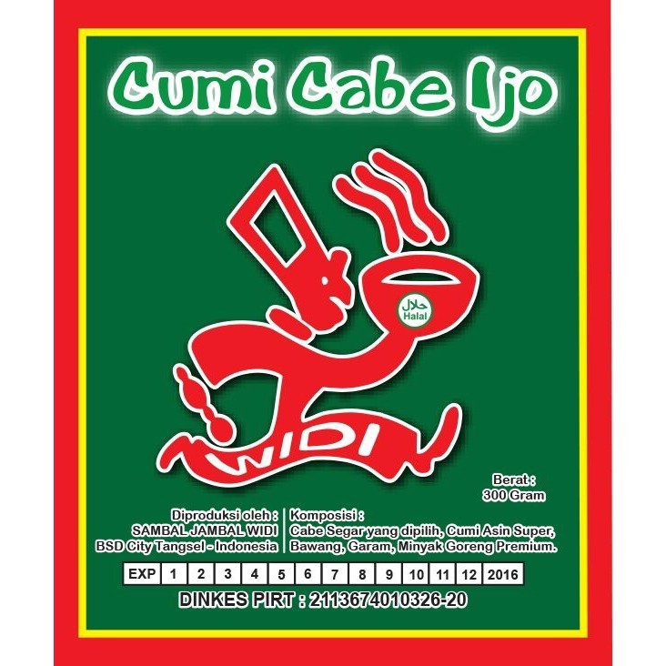 

Cumi Cabe Ijo By Aneka Sambal Widi
