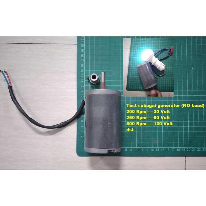DC Motor Permanen Magnet 100VDC Bisa Untuk Mini Generator DIY