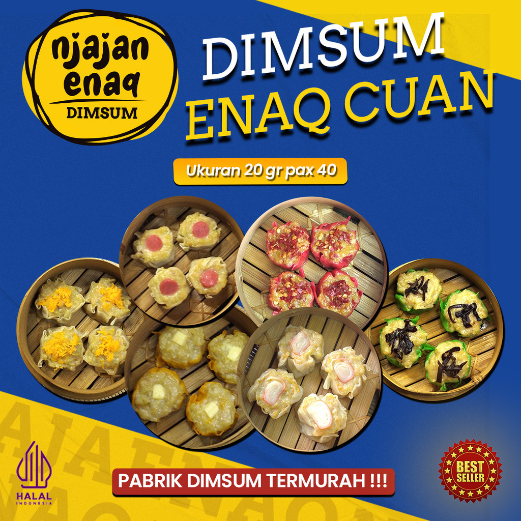 

DIMSUM ENAQ CUAN 20gr PACK ISI 40 ❤️ NJAJANENAQ ❤️