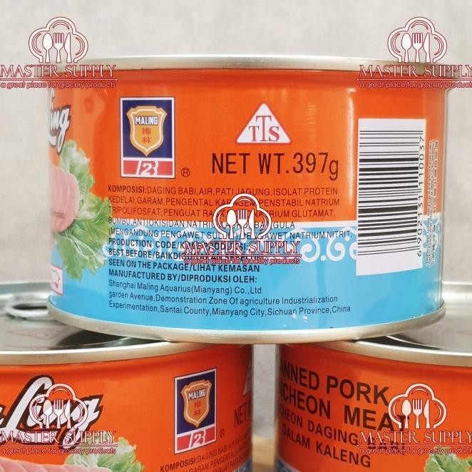 

Daging Maling 397 Gr / Ma Ling Canned Pork Luncheon Meat / Non Halal | Legaza