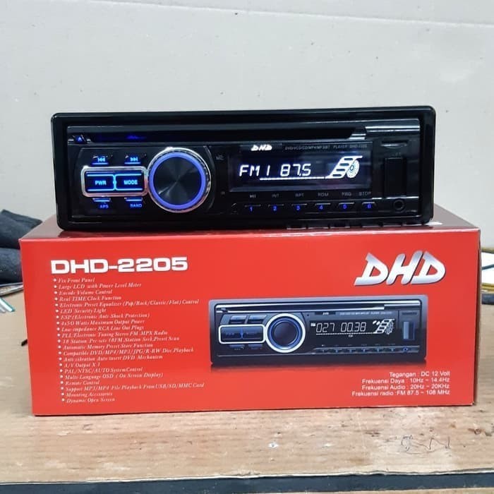 Single Dvd Tape Mobil Dhd-2205 / Dhd 2205