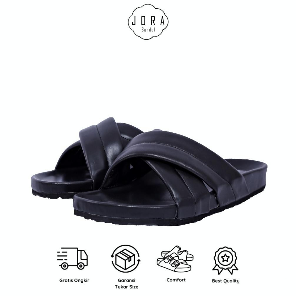 JORA - Sandal Wanita - Wola Hitam