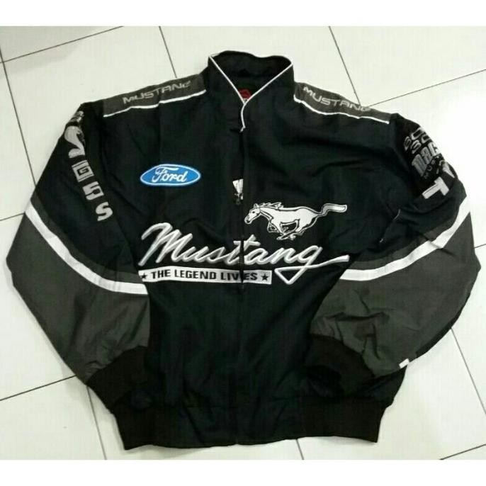 Jaket Ford Mustang - Boss - Racing - Jacket Nascar Pria - Varsity - Xavionxa