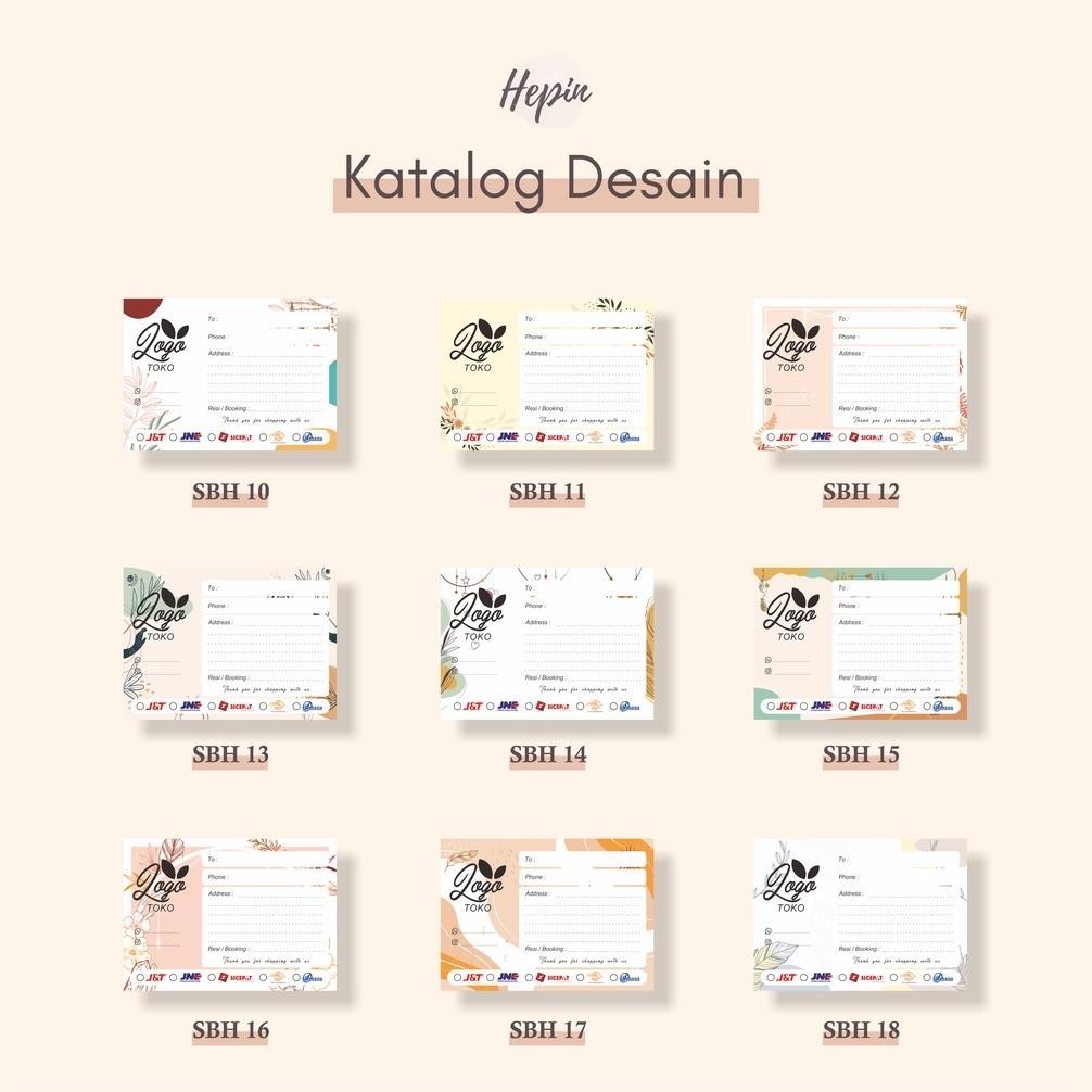 

stiker label pengiriman alamat/ murah tema BOHEMIAN/custom design/stiker resi