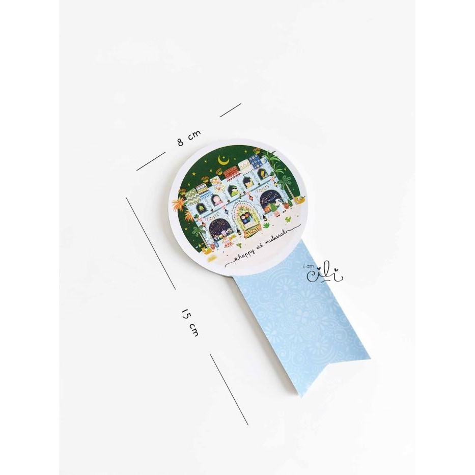 

(Sif099) Stiker Toples Eid Lebaran Idulfitri Naureen Castle ( 8X15Cm) 008