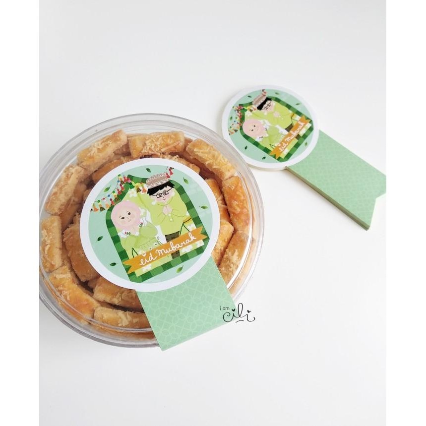 

(Sif075) Stiker Lebaran Lucu Untuk Toples 500Gr (Uk 8X15Cm) 091