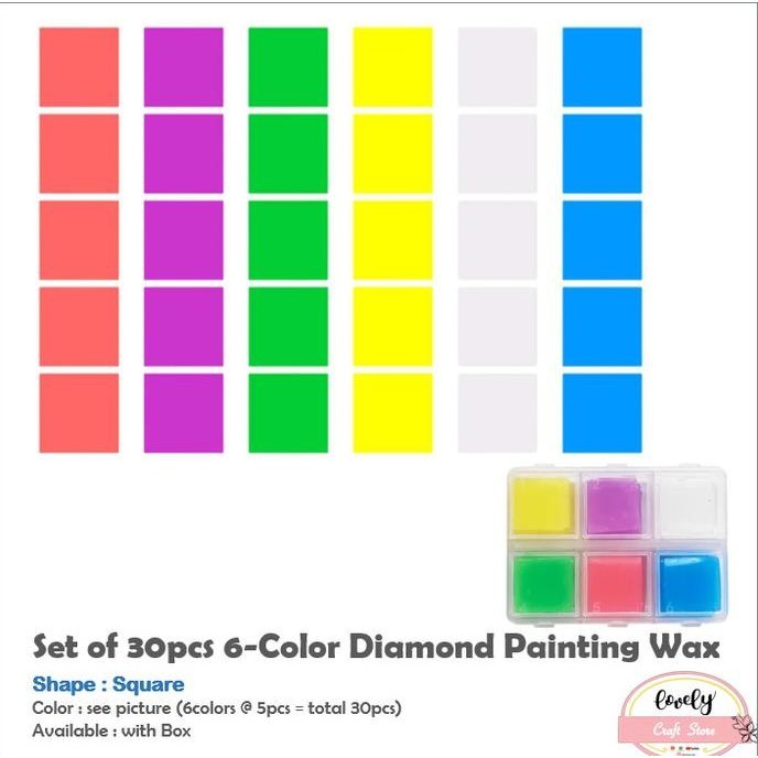 

Diamond painting/rhinestone wax Lem Lukisan Berlian Manik Manik