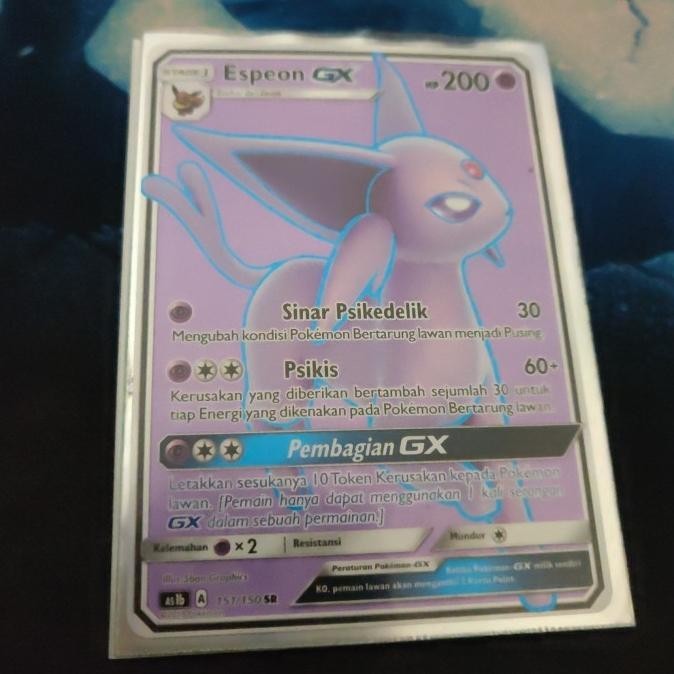Kartu Pokemon TCG ID Indonesia AS1b Espeon GX SR