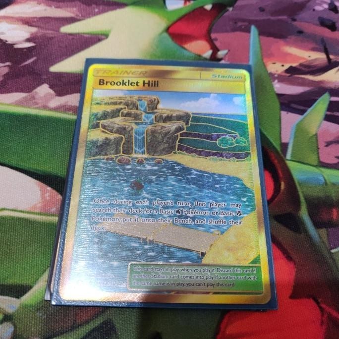 Kartu Pokemon TCG EN Brooklet Hill Secret Rare Sun Moon Hidden Fates