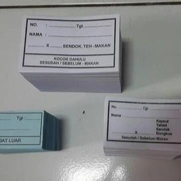 

[New] Etiket Obat, Kertas Label Obat