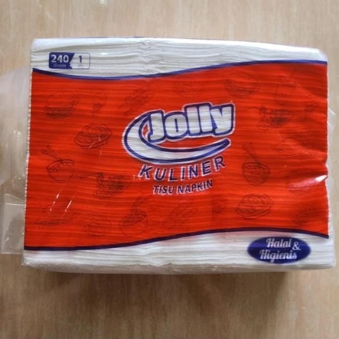 ] TISU NAPKIN KULINER JOLLY 240'S TISSUE