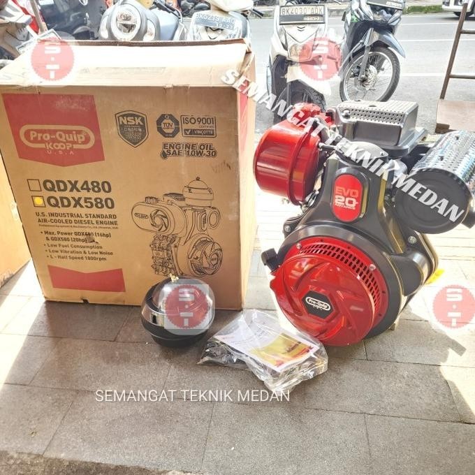 <<<<<] QDX580 MESIN ENGINE PENGGERAK SERBAGUNA DIESEL 20HP PROQUIP PRO-QUIP