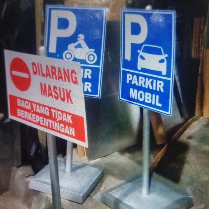

Rambu Parkir 60X40 + Tiang Movable 120 Cm