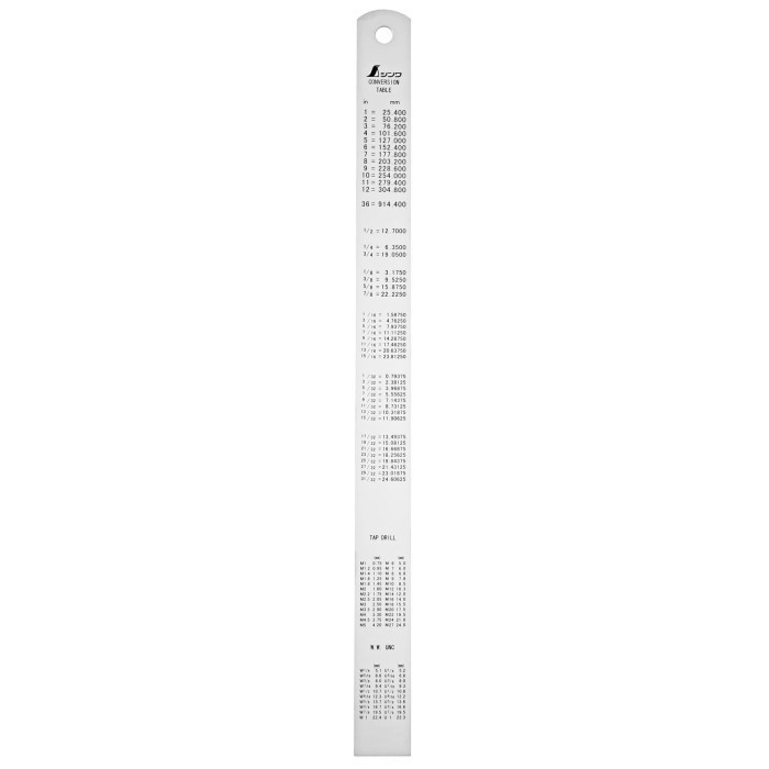

Shinwa Stainless Steel Ruler H-402I 3000 Mm X 118" / 300Cm / 3M