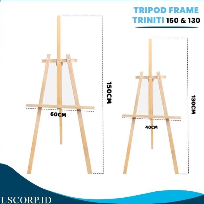 

Standing Tripod Wooden Easel Tripod Kayu Stand Lukis Bingkai Foto - chawee8