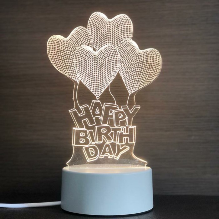 

Lampu Acrylic Model Love Ballon,Hadiah Valentine,Hampers,Birthday