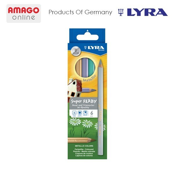 

Diskon Lyra Super Ferby Lacquered - Metallic Color Pencil - 6 Colors -3721062 Gilaa!!!