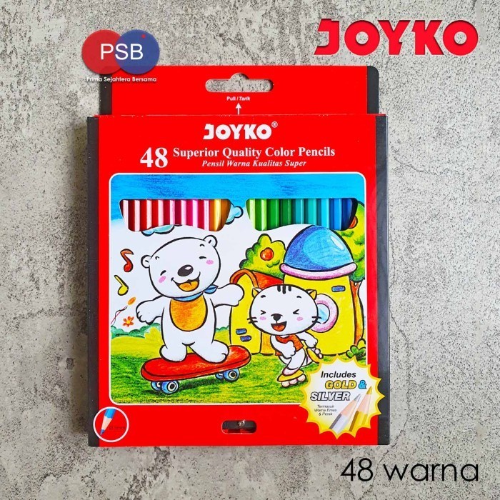 

Dijual Pensil Warna Joyko 48 Warna / Color Pencil Joyko 48 Colors Terbatas