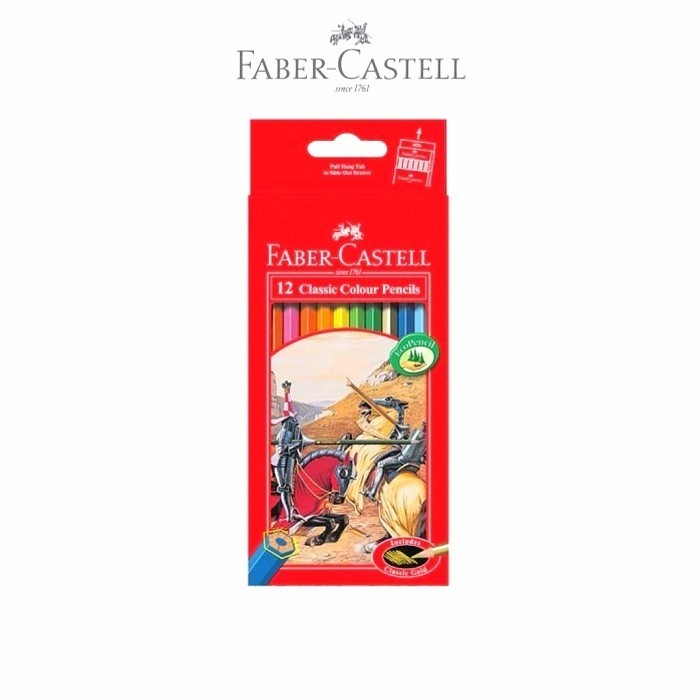 

Lucu Pencils Warna Faber-Castell 12L Panjang Classic Gilaa!!!