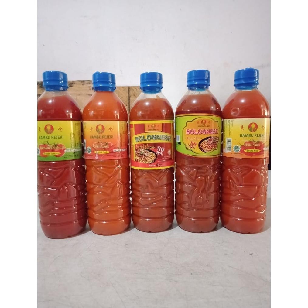 

SALE PRODUK Bambu Rejeki Chilli Sauce EXTRA Hot 700gr Botol EKONOMIS Vegan Saus Cabe Ekstra Pedas Sambel Sambal TERLARIS