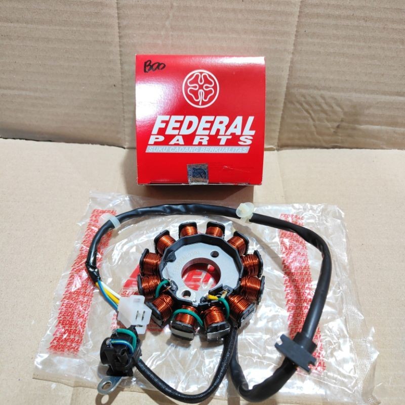 Spull Spul Spoll Sepul Assy Stator Set Pulser Honda Beat Lama Old Karbu KVY Federal Original ORI Asl