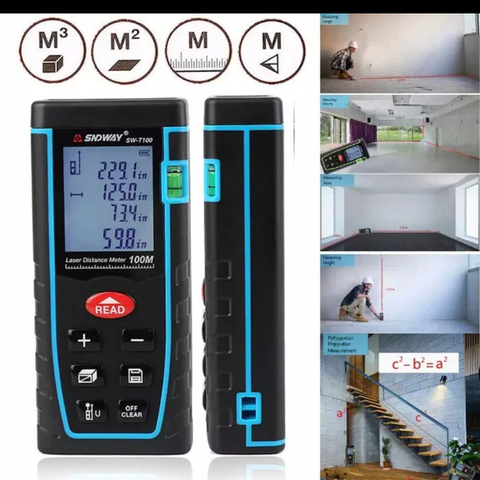 Meteran Laser Digital Sndway 40M