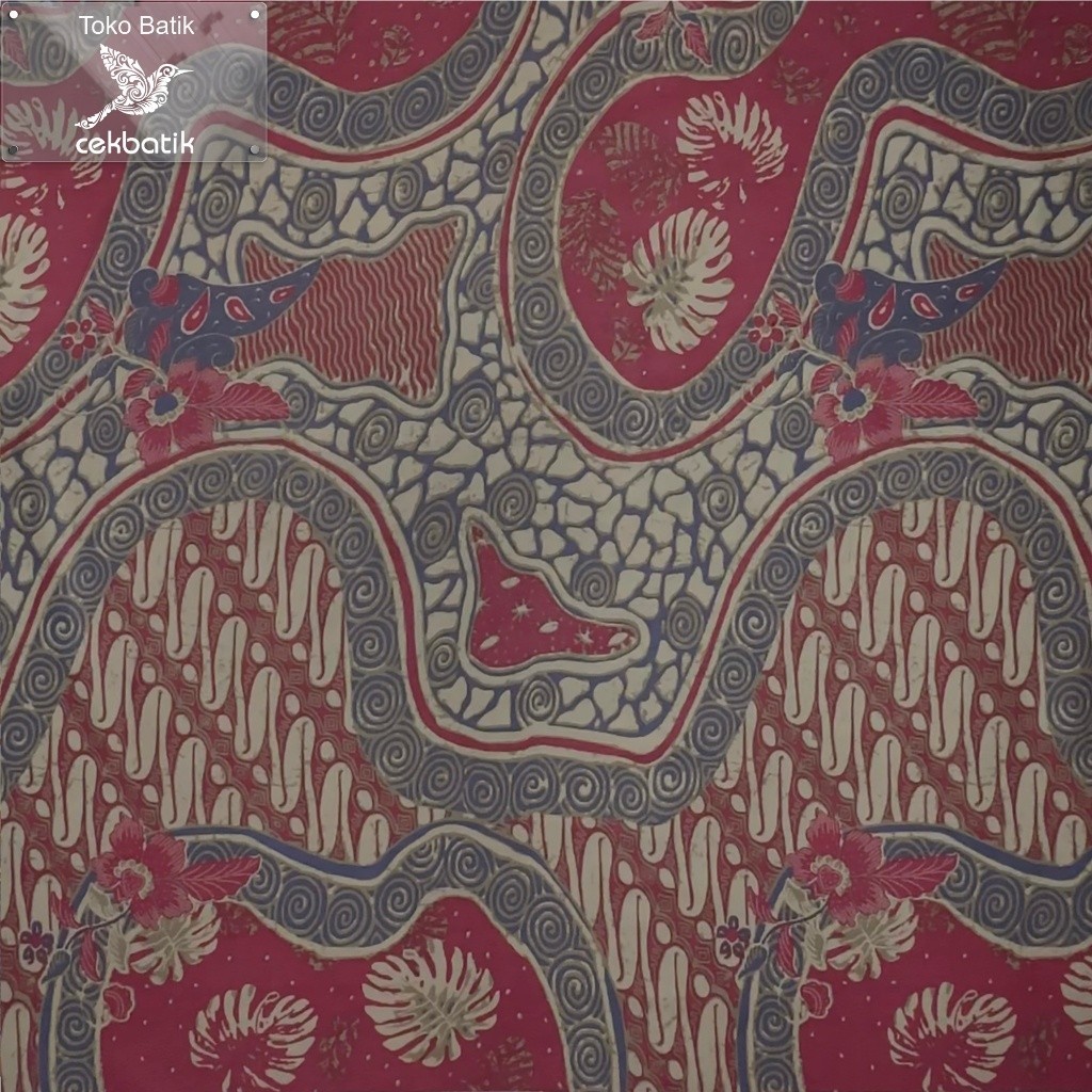 kain batik - Kualitas Ekspor Motif Jawaan Warna Soft (Pink fanta)