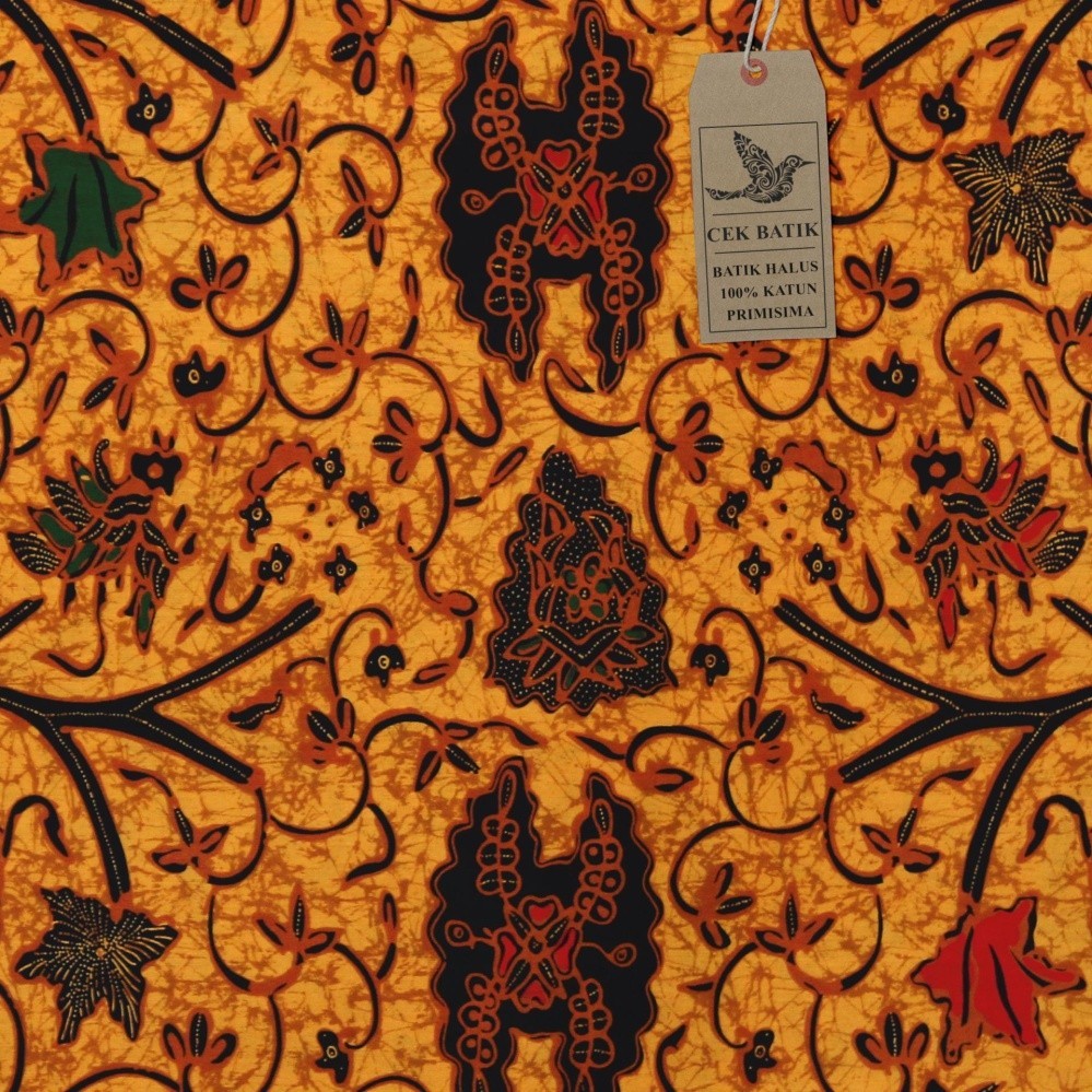 kain batik - Motif Batik Classic Motif Burung Gading (special Warna Kuning Kunyit)