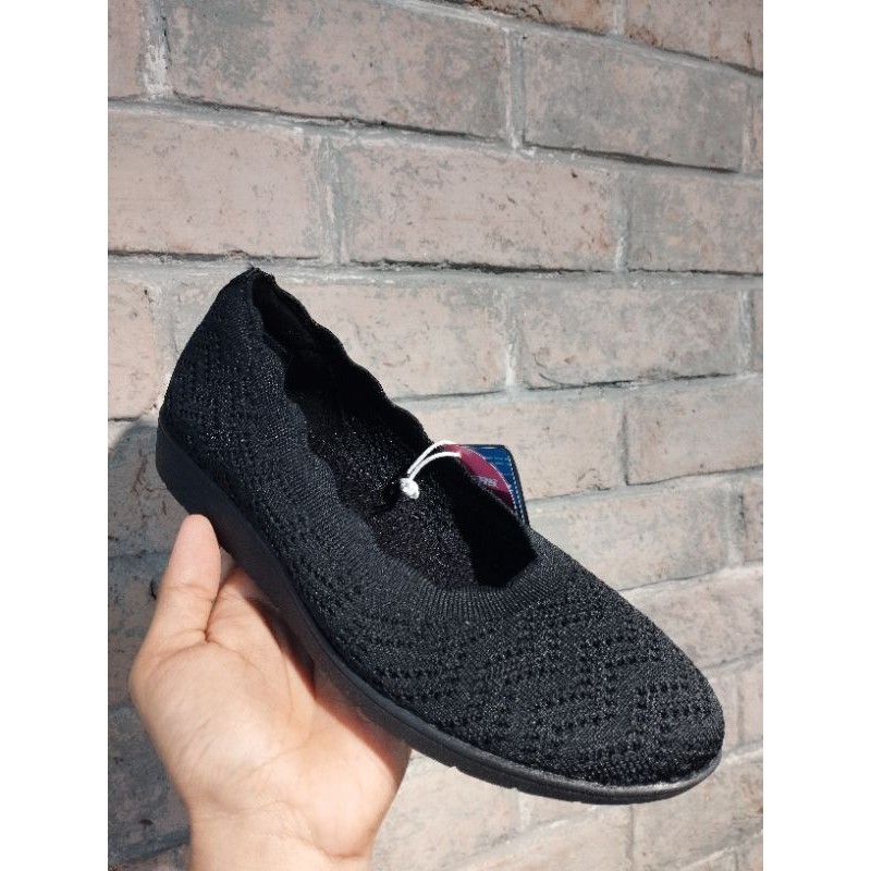 BEST SELLER SEPATU SKECHERS WOMEN M CFT CLEO-158326BBK