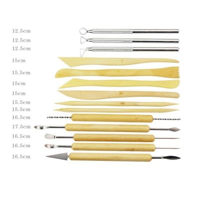 

Sculpting Tool Set / Butsir Set / Ukir Set 14 In 1 (Bonus Tas) | Opheliazulaikastore