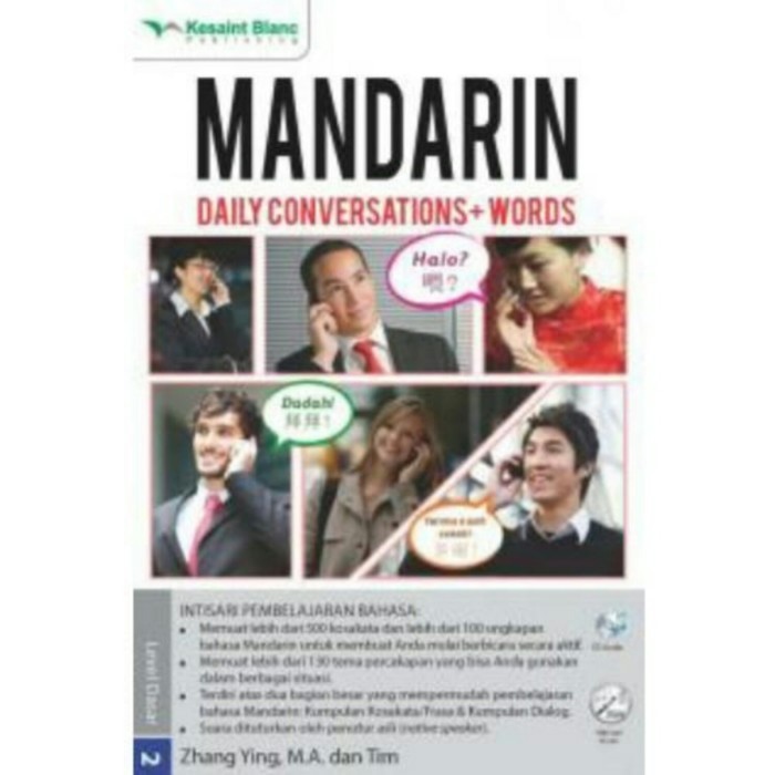 

BUKU BAHASA MANDARIN " DAILY CONVERSATIONS+WORDS: MANDARIN + CD AUDIO