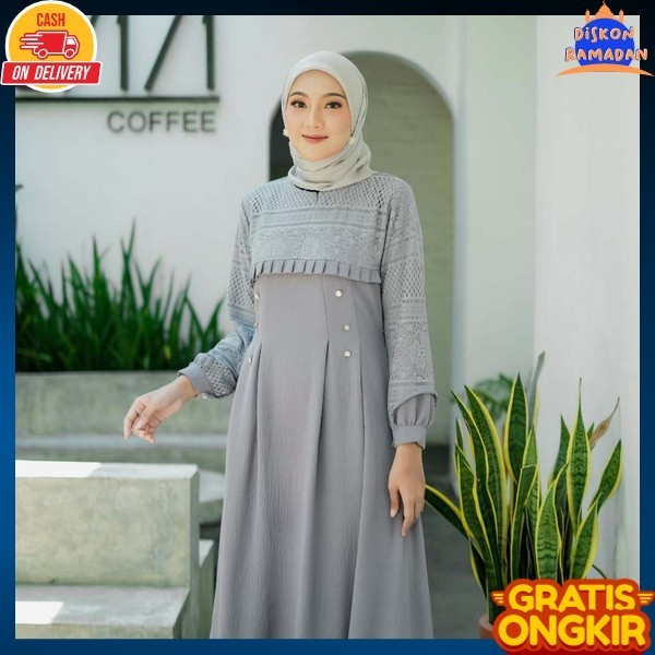 Drees Kondangan Dewasa Import Muslimah Terbaru 2024 Gamus Remaja Elegan Dris Muslimah Wnta Lebaran 2