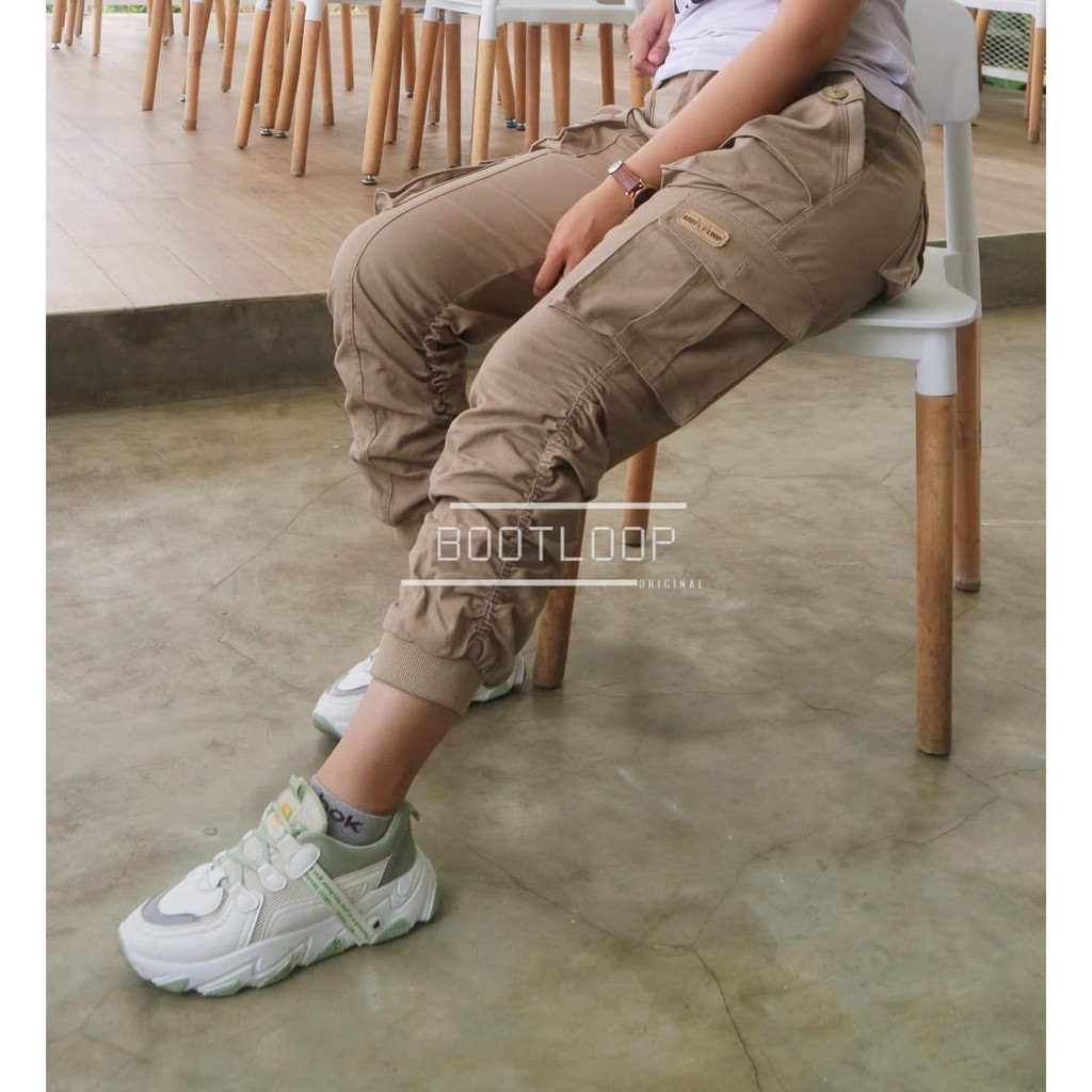 [THE BEST COLLECTIONS] celana jogger cargo sweatpant cewek/jogger cewek original bootloop/jogger