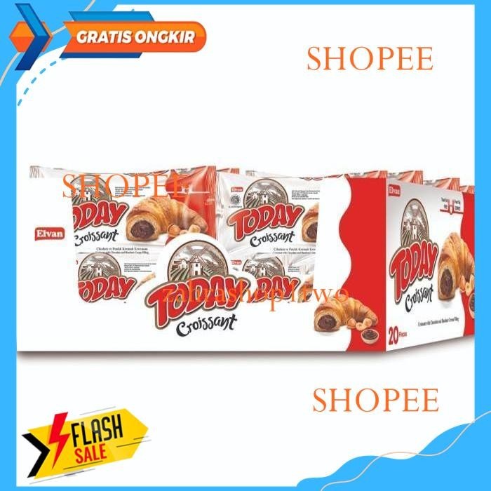 

ROTI COKLAT ELVAN TODAY CROISSANT TURKY 55GR OLEH OLEH HAJI DAN UMROH PRODUK BEST PRODUK !!