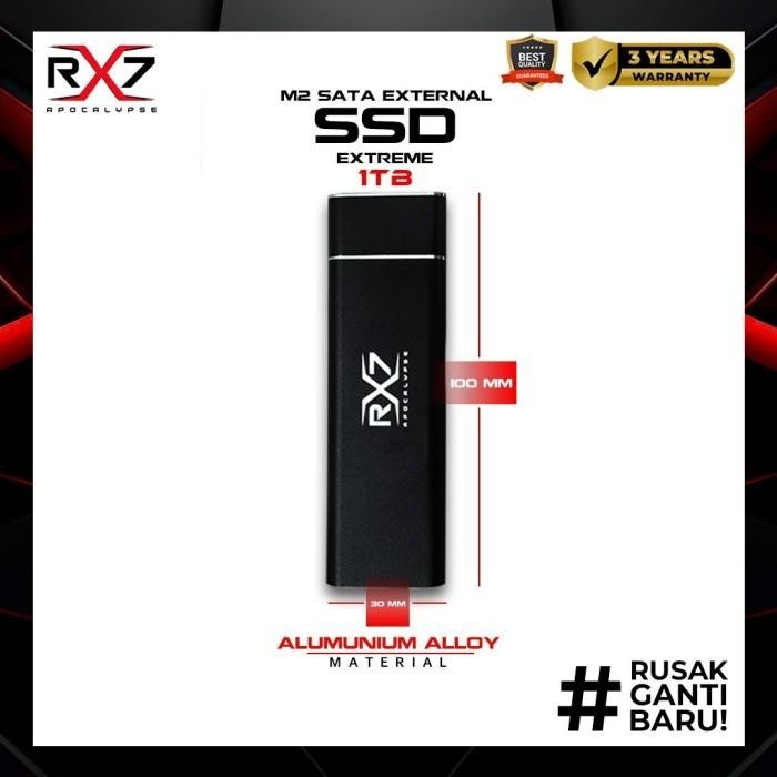SSD M2 SATA EXTERNAL 1TB RX7 / ENCLOSURE M2 SATA + M2 SATA 1TB RX7 Berkualitas