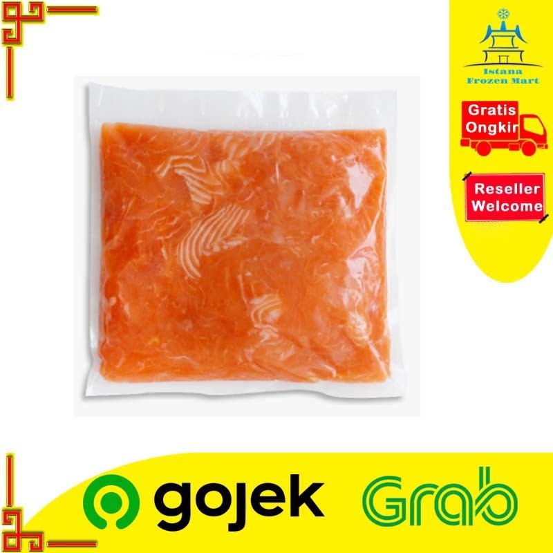 Scrape Salmon Tetelan Beku Frozen 500 GR