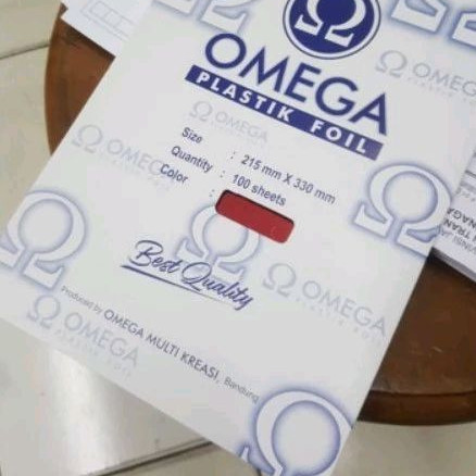 

Omega Plastik Foil Merah Biru Hijau 215mmx330mm