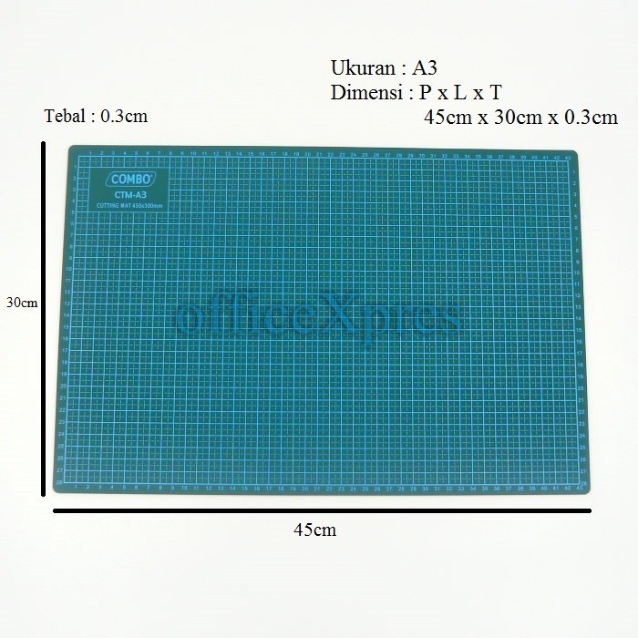 

Cutting Mat A1, A2, A3 / Alas Potong Kertas / Cutting Pad Board A1, A2