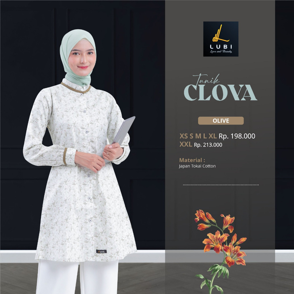 [THE NEWEST COLLECTIONS] TERMURAH TUNIK LUBI TERBARU TUNIK LUBI CLOVA TUNIK